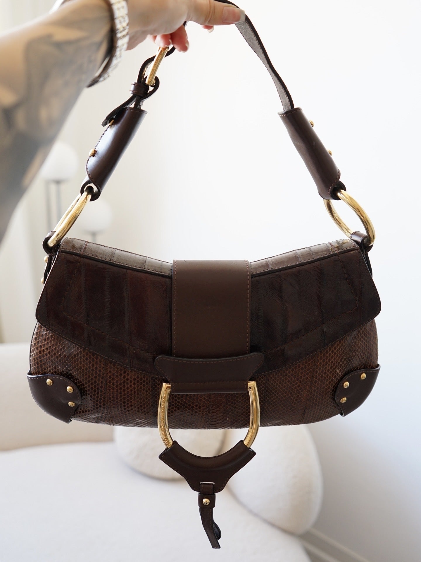 Dolce&Gabbana 2004 Runway Pythone Baguette