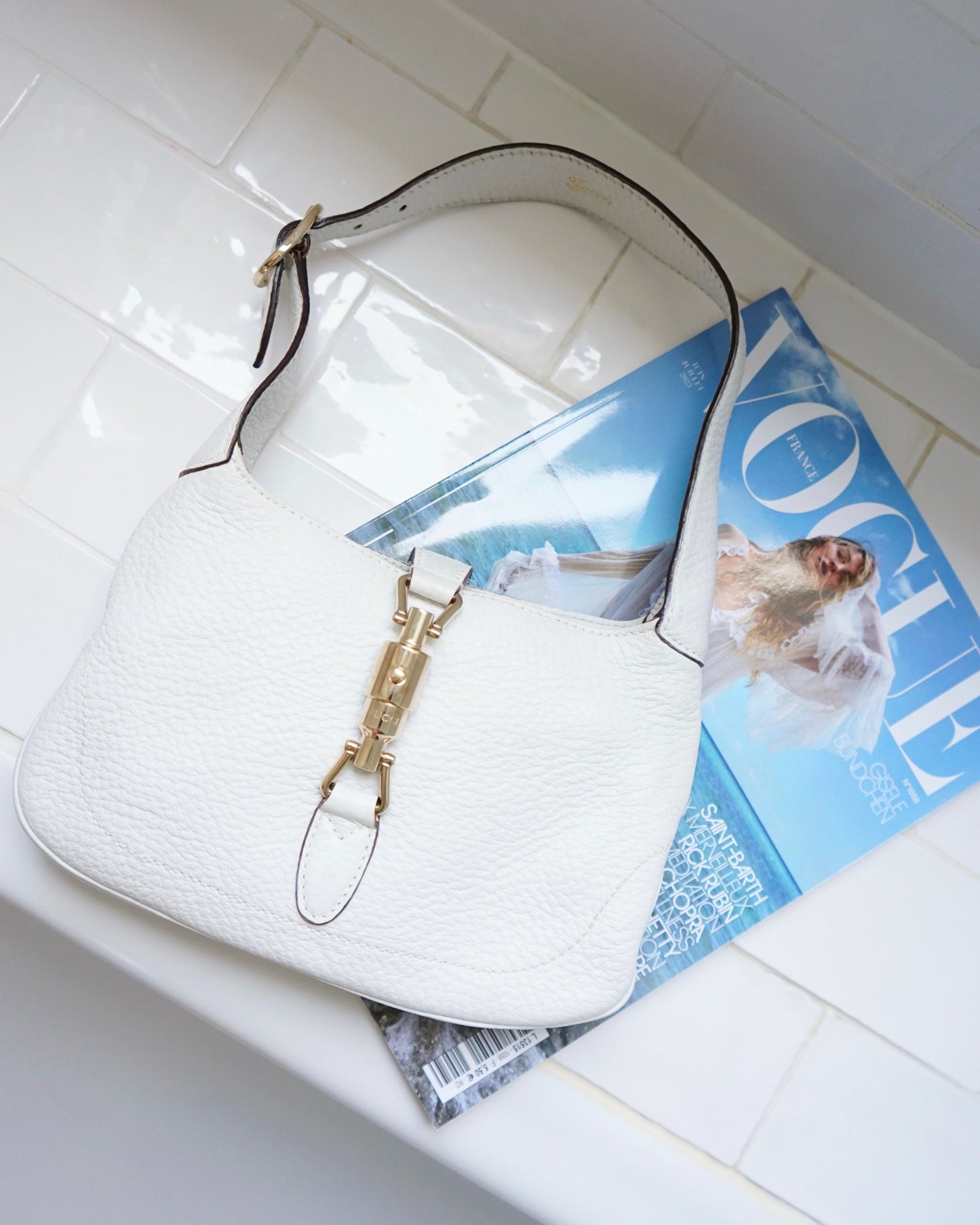 Gucci Jackie 1961 White Leather