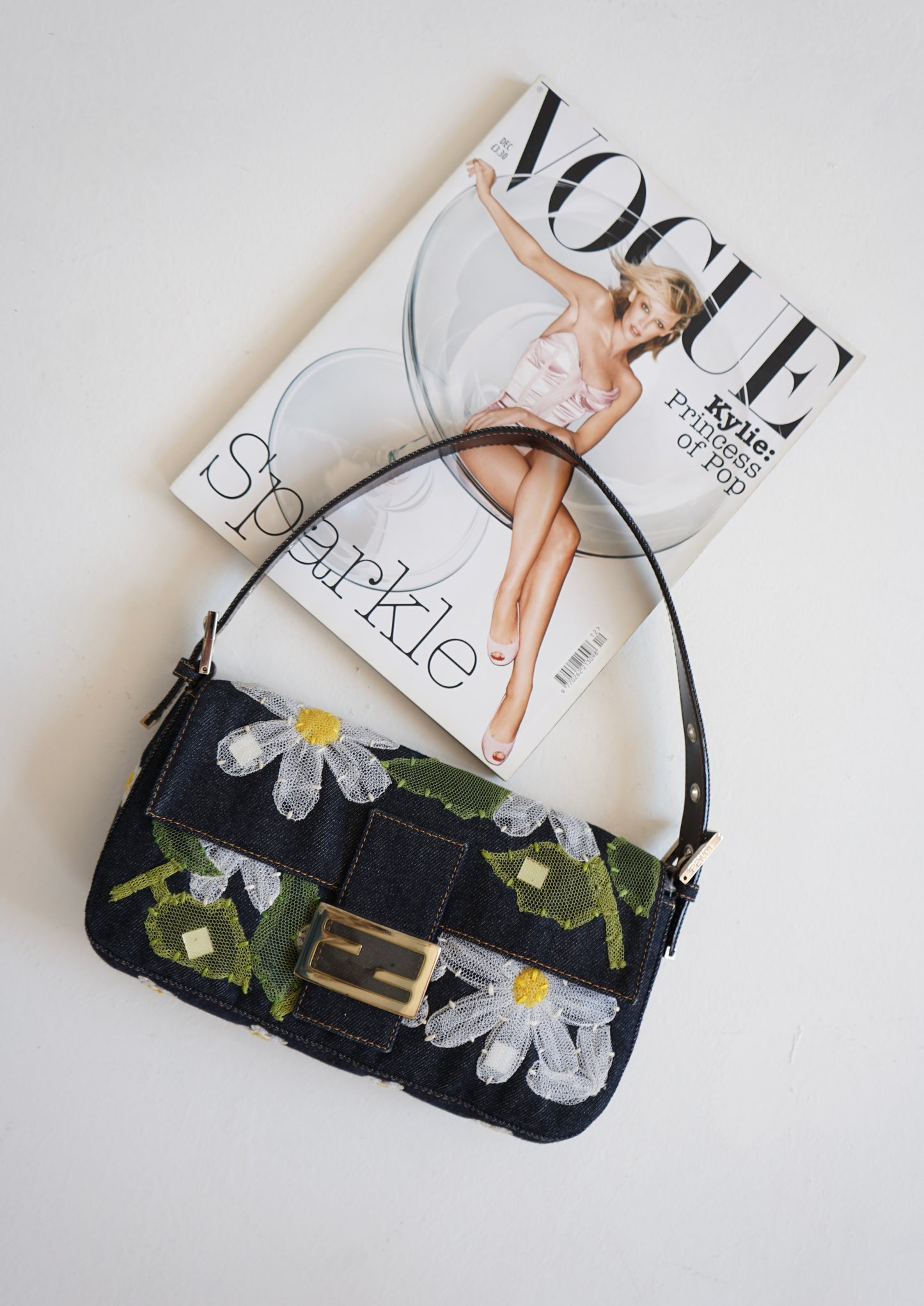 Vintage Denim Fendi Baguette