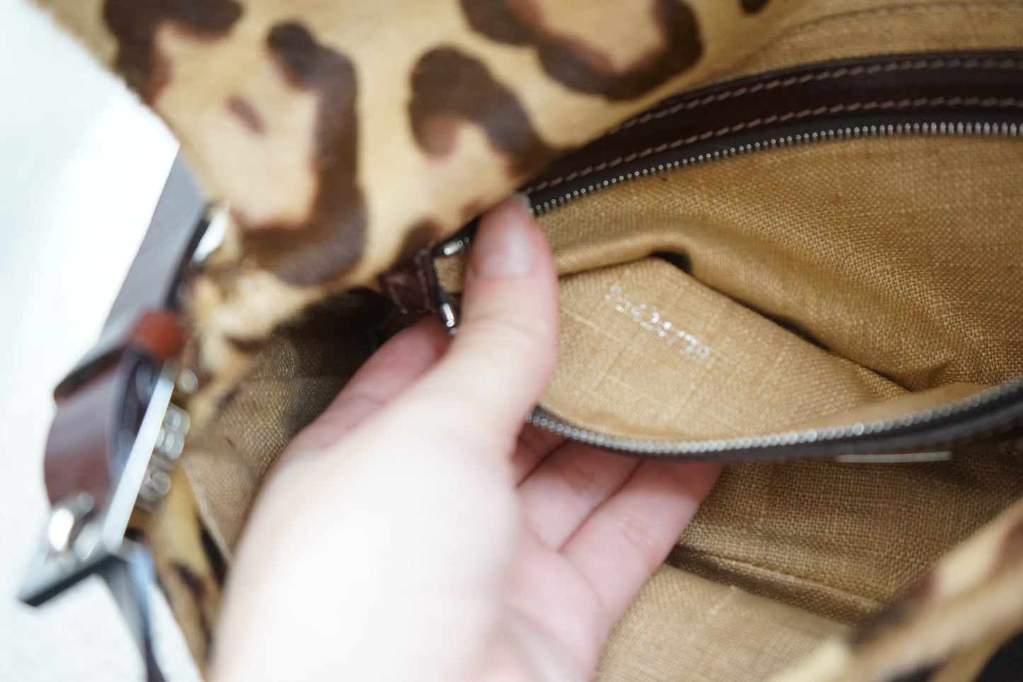 Vintage Fendi Baguette Leopard Print