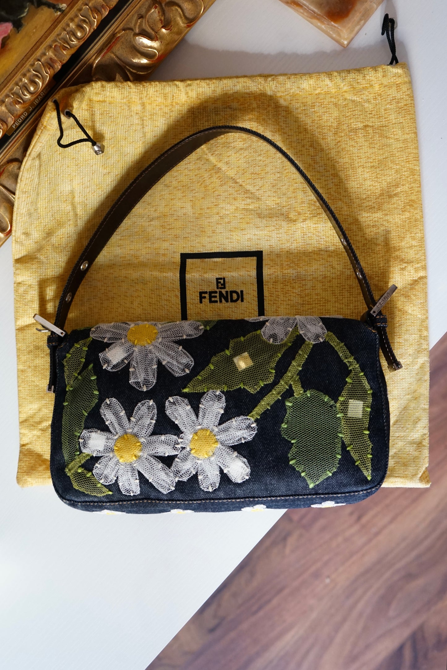 Vintage Denim Fendi Baguette