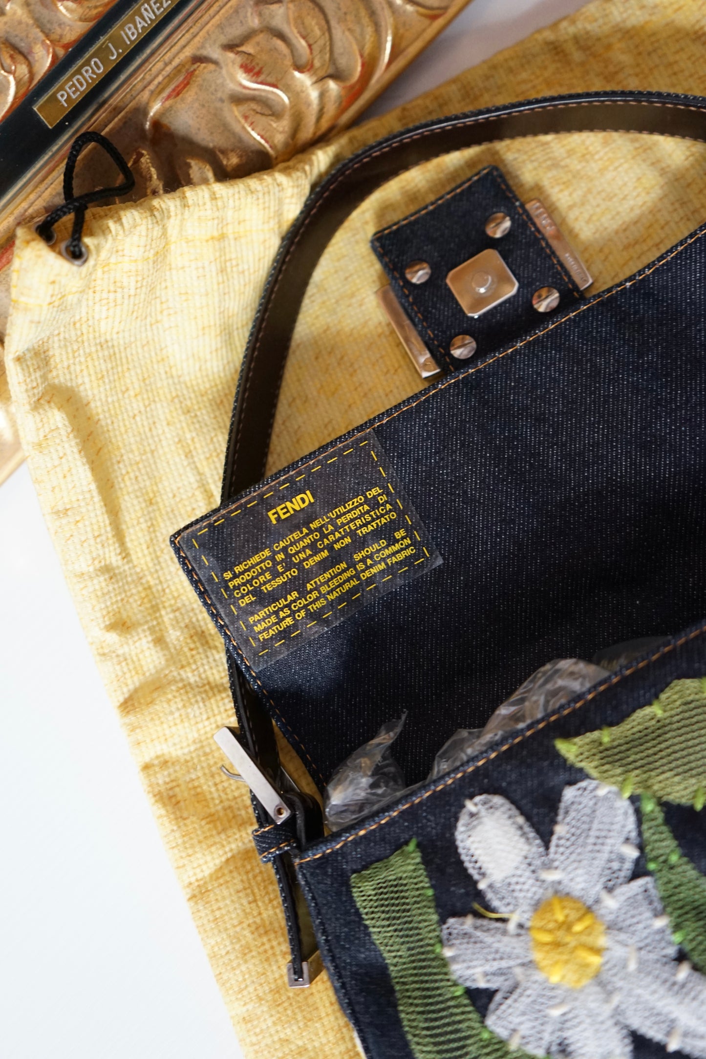 Vintage Denim Fendi Baguette