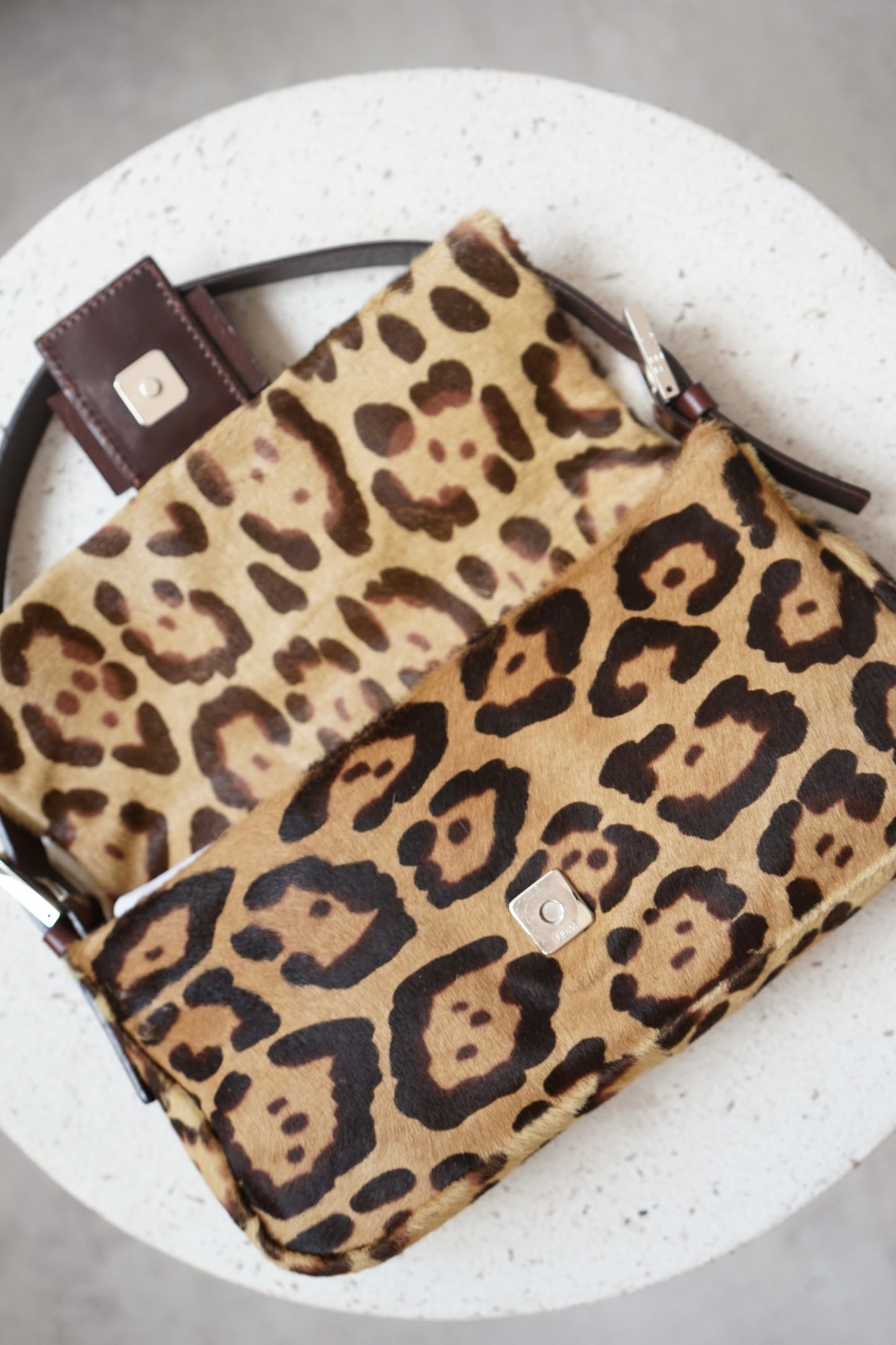 Vintage Fendi Baguette Leopard Print