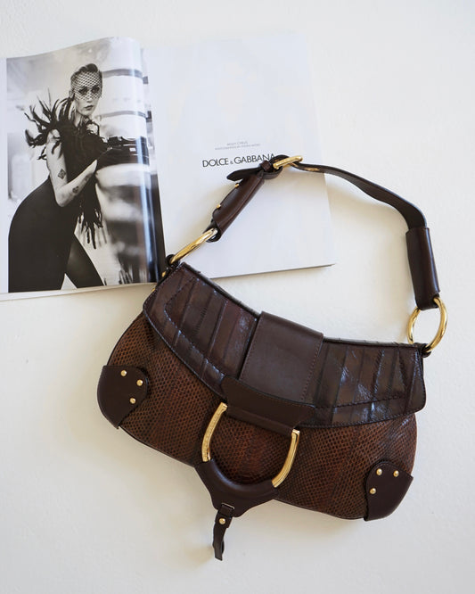 Dolce&Gabbana 2004 Runway Pythone Baguette